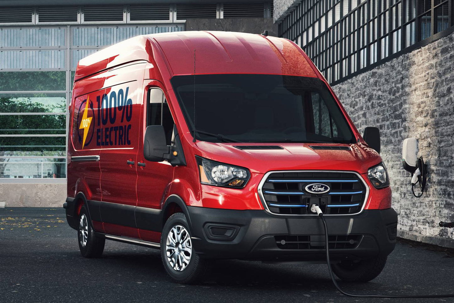 2025 Ford E-Transit Cargo Van 350 High Roof 3dr Ext Van (electric DD)