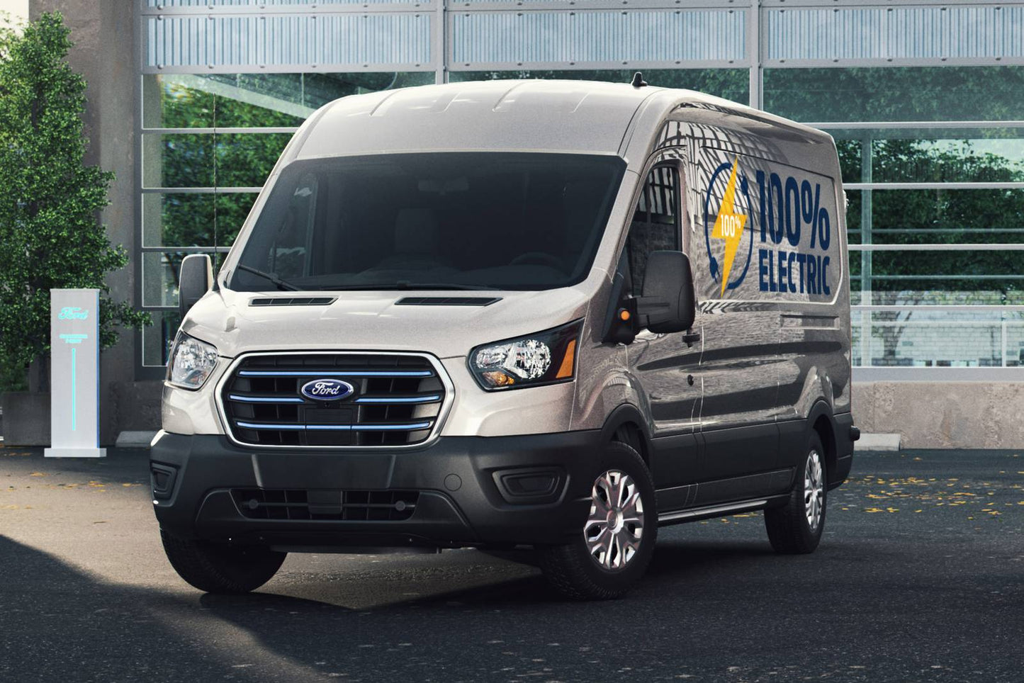 2025 Ford E-Transit Cargo Van 350 High Roof 3dr Ext Van (electric DD)